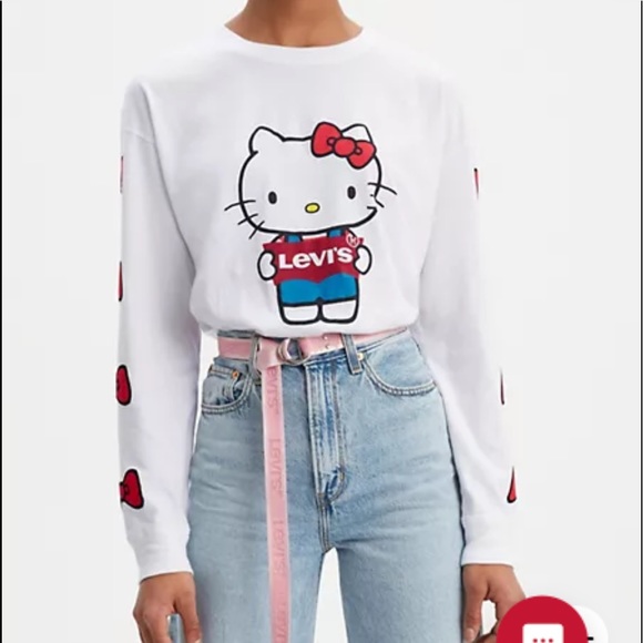 Tops - NWT women’s Levi’s x hello kitty top